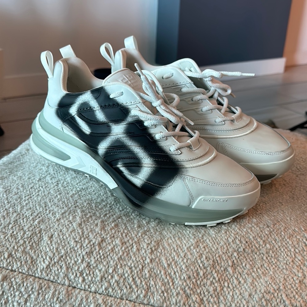 Black & white Givenchy track sneakers